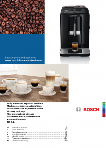 Manual Bosch TIS30129RW Coffee Machine