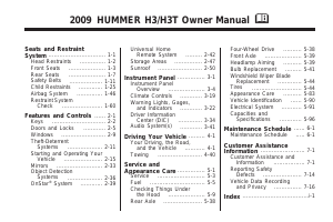 Manual Hummer H3 (2009)