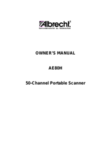 Manual Albrecht AE 80 H Radio Scanner