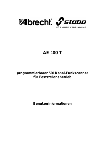 Bedienungsanleitung Albrecht AE 100 T Funkscanner