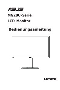 Bedienungsanleitung Asus MG28UQ LCD monitor