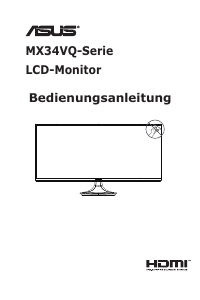 Bedienungsanleitung Asus MX34VQ LCD monitor