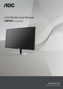 Manual AOC U2879VF LCD Monitor