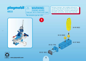 Handleiding Playmobil set 6833 Space Icebot met disc shooter