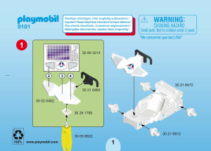 Manual Playmobil set 9101 Space Exploração