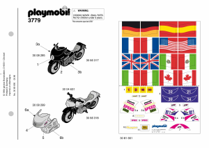 Manual Playmobil set 3779 Racing Victory racing motorcycles