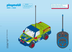 Manual Playmobil set 4094 Racing RC rally truck