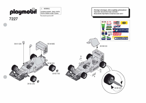 Manual Playmobil set 7227 Racing Yellow formula 1 car