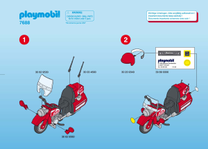 Manual Playmobil set 7688 Racing Highway motorcycle