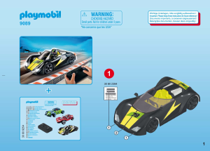 Käyttöohje Playmobil set 9089 Racing Kauko-ohjattava turbokilpuri