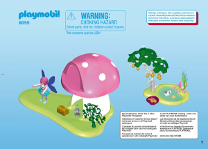 Manuale Playmobil set 6055 Fairy World Casa fungo delle fatine