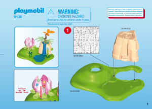 Instrukcja Playmobil set 9135 Fairy World Świeciący kwiat dzieci wróżek
