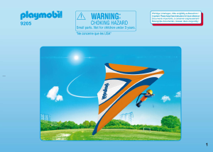 Manual Playmobil set 9205 Action Orange hang glider