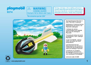 Manual Playmobil set 9374 Action Wind flyer