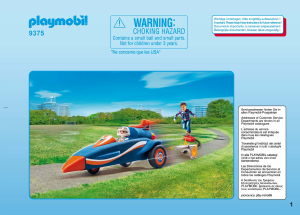 Mode d’emploi Playmobil set 9375 Action Pilote et voiture fusée