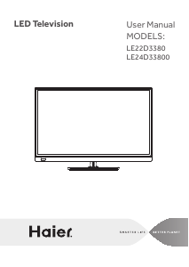 Manual Haier LE22D3380 LED Television