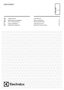 Mode d’emploi Electrolux EN3700MFX Réfrigérateur combiné