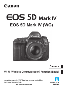 Manual Canon EOS 5D Mark IV Digital Camera