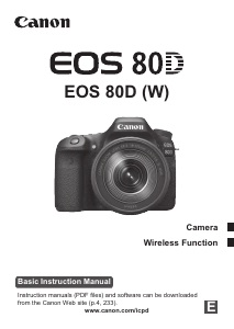 Handleiding Canon EOS 80D Digitale camera