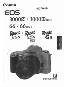 Manual Canon EOS Rebel GII Digital Camera