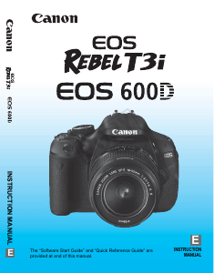 Manual Canon EOS Rebel T3i Digital Camera