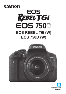 Manual Canon EOS Rebel T6i Digital Camera