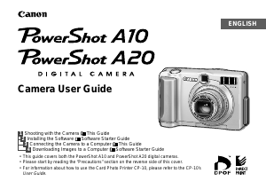 Handleiding Canon PowerShot A10 Digitale camera