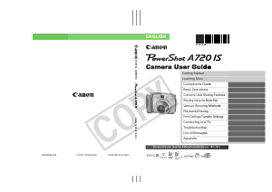 Manual Canon PowerShot A720 IS Digital Camera