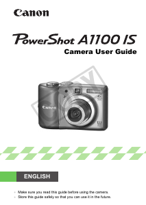 Manual Canon PowerShot A1100 IS Digital Camera