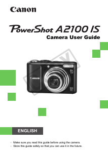 Manual Canon PowerShot A2100 IS Digital Camera