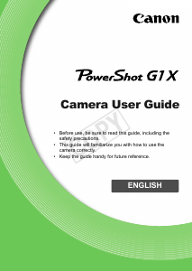 Manual Canon PowerShot G1 X Digital Camera