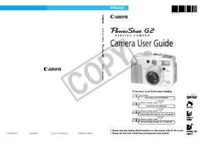 Manual Canon PowerShot G2 Digital Camera