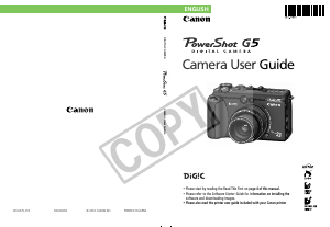 Manual Canon PowerShot G5 Digital Camera