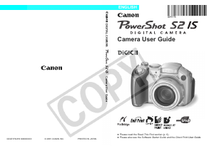 Manual Canon PowerShot S2 IS Digital Camera