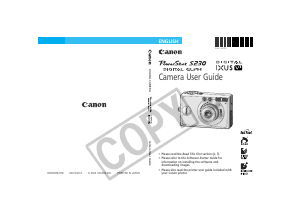 Handleiding Canon PowerShot S230 Digitale camera