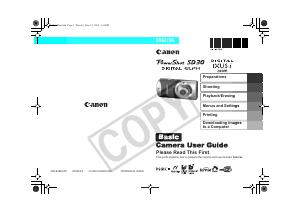 Manual Canon PowerShot SD30 Digital Camera