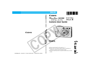 Manual Canon PowerShot SD100 Digital Camera