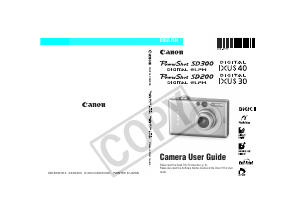 Manual Canon PowerShot SD200 Digital Camera