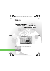 Manual Canon PowerShot SD940 IS Digital Camera