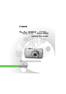 Manual Canon PowerShot SD980 IS Digital Camera