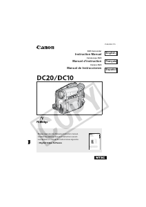 Manual Canon DC10 Camcorder