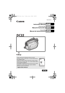 Manual Canon DC22 Camcorder