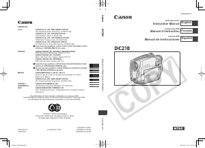 Handleiding Canon DC210 Camcorder