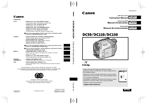 Manual Canon DC220 Camcorder