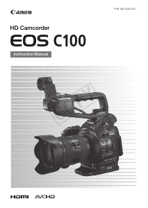 Manual Canon EOS C100 Camcorder
