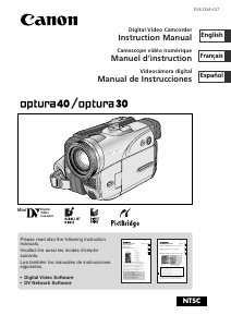 Handleiding Canon Optura 30 Camcorder