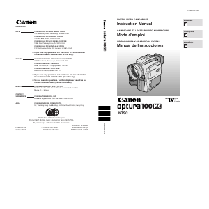 Handleiding Canon Optura 100MC Camcorder