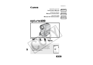 Handleiding Canon Optura 600 Camcorder