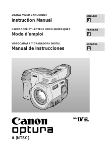 Manual Canon Optura Camcorder