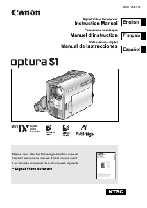 Manual Canon Optura S1 Camcorder